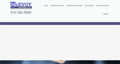 Desktop Screenshot of mcevoyinsurance.com
